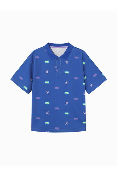 Boys' Printed Polo T-Shirt