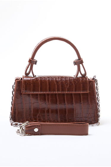 Tan Textured Cross Strap Women's Mini City Bag
