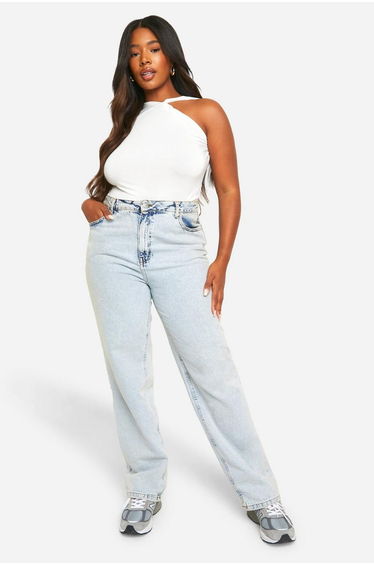 Plus Twist Racer Neckline Top