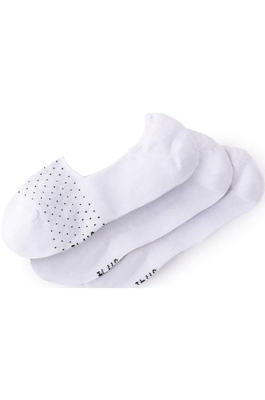 Pack of 3 Pairs of Invisible Socks in Cotton Mix