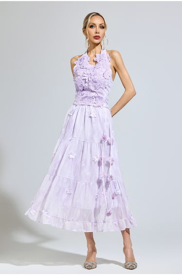 Arendt Purple Lace Two-Piece Set