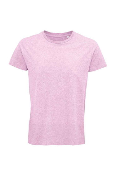 SOLS Mens Crusader Heather Organic T-Shirt - Pink