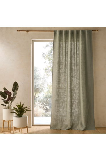 Linoa Pure Textured Linen Curtain