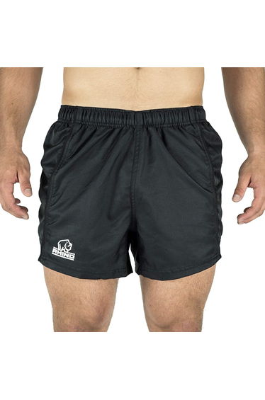 Rhino Mens Auckland Rugby Shorts - Black