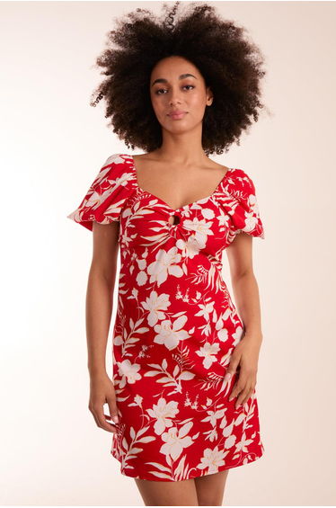 Ring Detail Mini Dress