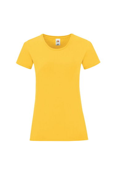 Fruit of the Loom Womens/Ladies Iconic 150 T-Shirt - Sunflower