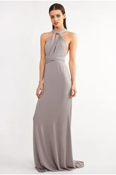 TFNC Multi Way Grey Maxi Dress