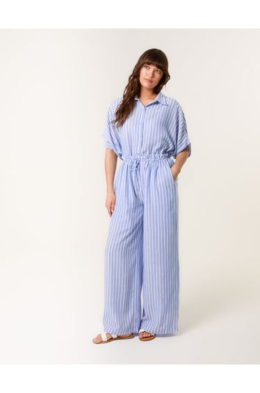 Paperbag Waist Pinstripe Trouser