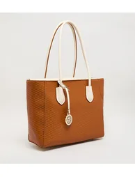 Anne Klein Textured Pu Zip Closure Tote Bag - 2