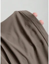 Brown One Shoulder Knot-Detail Top - 3