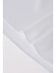 Embroidered Lace Trimmed Tie-Back Satin Top in White for Weekend Errands & Casual Outings - 6