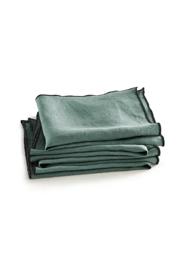 Set of 4 Suzy 100% Washed Linen Napkins
