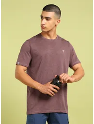 Melange Short Sleeve Slim Fit T-Shirt