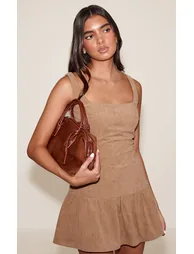 Stone Cord Scoop Neck Shift Dress - 5