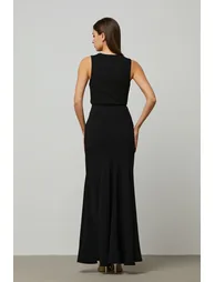 Wavy hem maxi skirt - 2