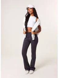 Pin Tuck Jersey Flares