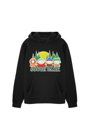 South Park Mens Line Up Hoodie - Black product thumbnail 2