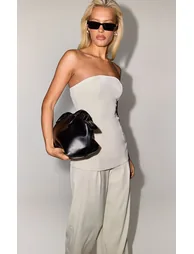 بنطلون بأرجل عريضة طقم - بيج - 3