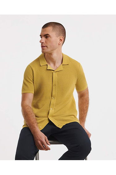 Knitted Revere Collar Shirt product thumbnail 2