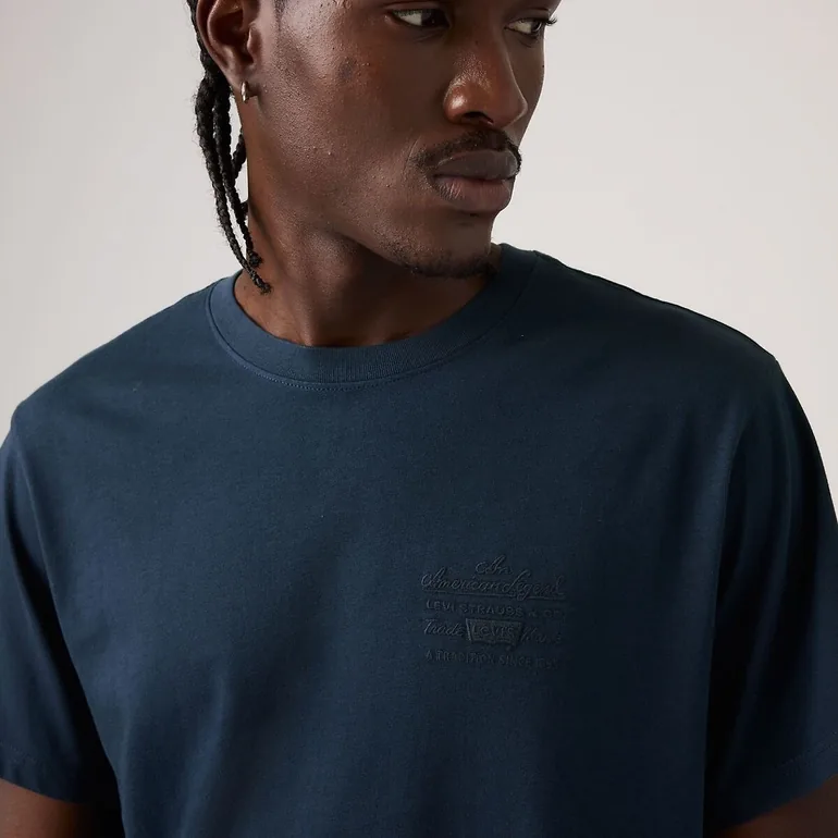 Short Sleeve T-Shirt with Tone-On-Tone Logo - 3