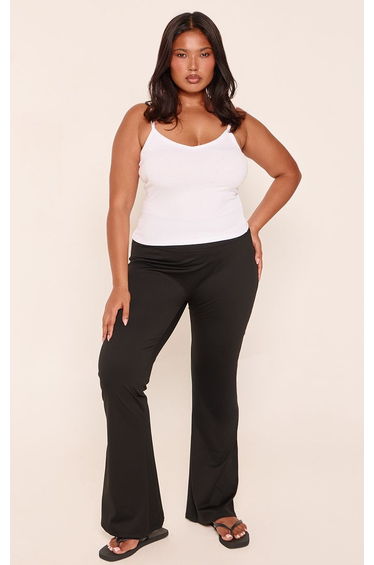 Plus Black Ultimate Sculpt Flare Yoga Pants