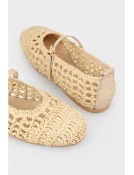 Beige Women's Casual Shoes - 4