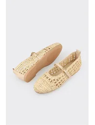 Beige Women's Casual Shoes - 2