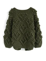 Knit Your Love Cardigan in Army Green - 4