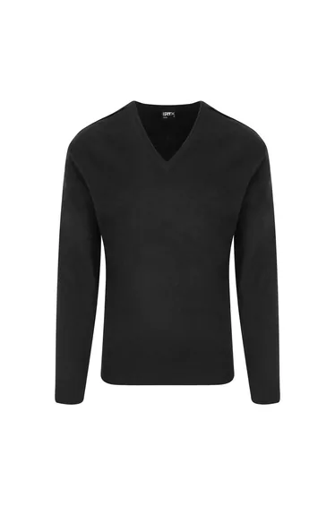 PRO RTX Mens Pro Acrylic V Neck Sweater - Black