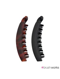 Brushworks Banana Hair Clips - 2 Pack - 5