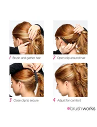 Brushworks Banana Hair Clips - 2 Pack - 3