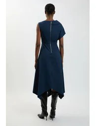 فستان كارين ميلين كحلي ميداكسي على شكل حرف A - 2