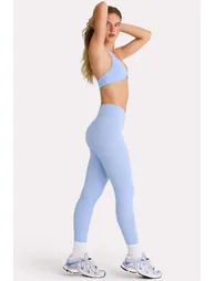 Full Length Leggings with Pockets in Sky - 4