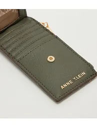 Anne Klein Logo Detail Zippered Wallet - 4