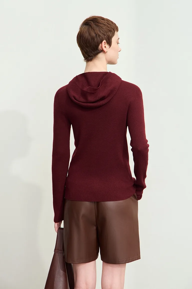 Seamless Integrated Hooded Sweater - 4