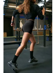 Sports Leggings - Black - High Waist