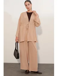 BDART Two-Piece Wide-Leg Kimono Set