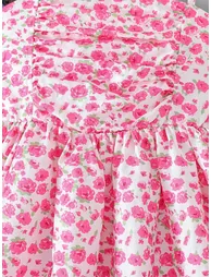 Girls Floral Strappy Dress and Denim Jacket Set - 5