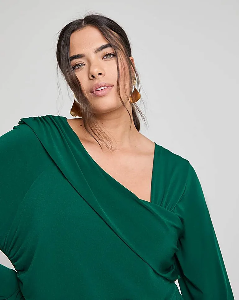 Joanna Hope Pleated Jersey Dress - 3