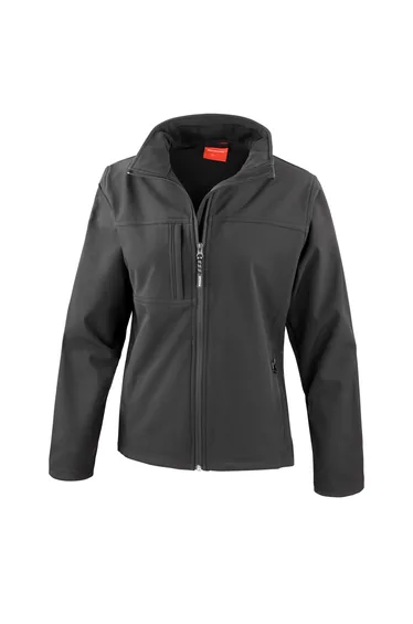 Result Womens/Ladies Classic Softshell Soft Shell Jacket - Black