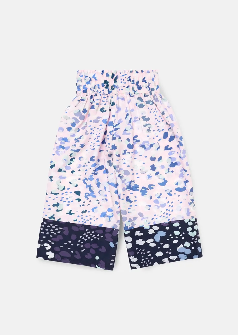 Patti Pink Border Print Trousers - 2