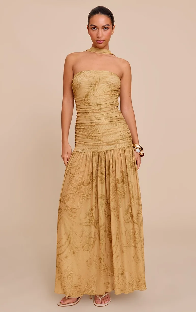 sachin and babi light blue dress Strapless Drop Waist Maxi Dresses main image 1