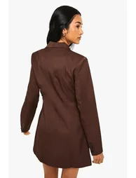 Tailored Wrap Detail Blazer Dress - 1