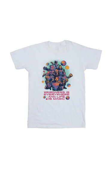 Guardians Of The Galaxy Volume 3 Girls Weirdness Cotton T-Shirt - White