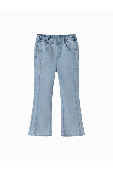 Girls' Flared Jeans With Subtle Embellishments