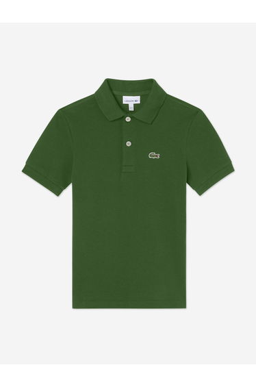 Lacoste Boys Pique Polo Shirt in Green