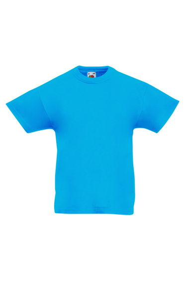 Fruit Of The Loom Childrens/Teens Original Short Sleeve T-Shirt - Azure Blue