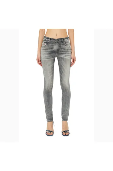 بنطلون جينز نسائي سكيني - أسود