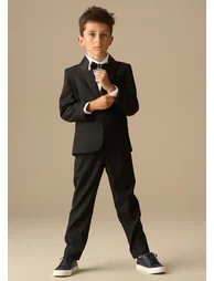 Tuxedo Shirt & Bow Tie - White - 2