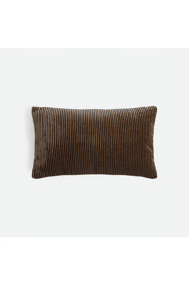 Manoki Striped Velvet Rectangular Cushion Cover